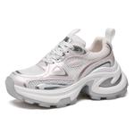 Кроссовки C°BANNER Chunky Sneakers Women's Low-top White/Gray, белый/серый - фото 2