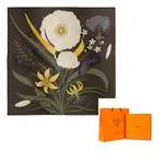 HERMES Шёлковый шарф, Ebony - фото