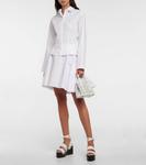 Хлопковая рубашка ALAÏA, белый - фото 2