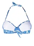 Топ бикини St. Palm с драпировкой Twinset, синий - фото 2