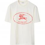 Футболка с логотипом Burberry, chalk - фото