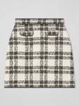 Кларис Моно клетчатая мини-юбка L.K.Bennett, Black/Cream - фото 5
