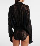 Оверсайз боди Norma Kamali, черный - фото 4