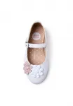 Цветочные балетки oldeani с ремешком Gioseppo, Blanco - фото 3