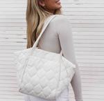 Сумка-тоут Preslee Petite Puffer в кремовом цвете Pretty Simple - фото