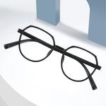 MUZU Унисекс очки для зрения, Round frame version translucent pink-C12 single frame - фото 4