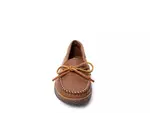 Deerskin Tread Slipper Minnetonka, Brown - фото 2