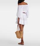 Хлопковый топ Bova с английской вышивкой Poupette St Barth, Optic White - фото 3