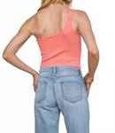 Кассиди Боди с одним плечом в коралловом цвете L'Agence - фото 3