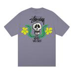 Футболка Stussy Skull Crest, лиловая - фото 2