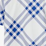 Футболка детская Burberry, белый / синий - фото 5