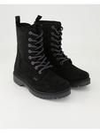VADO Черные ботинки на шнуровке - фото