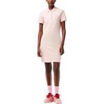 Платье с короткими рукавами женское розовое Lacoste - фото 2