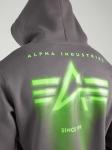 ALPHA INDUSTRIES Толстовка в сером цвете - фото 2