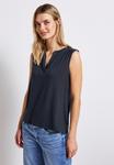 Топ Street One SPLIT NECK, Blau/Blue - фото