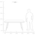 Потолочный светильник Beliani белый, 40/45/7 см - фото 8