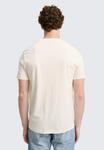 Футболка TOM TAILOR DENIM Print T-shirt, Gardenia White/White - фото 3