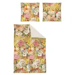 Двустороннее постельное белье Irisette «Magic 8867», элегантный цифровой принт, желтый - фото