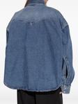 Рубашка джинсовая VETEMENTS на пуговицах, синий - фото 4