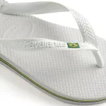Шлепанцы на носке унисекс Бразилия Havaianas, белый - фото 5
