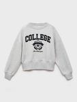 Детский свитшот College Mango, Medium Grey - фото