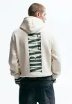 Худи nirvana Pull&Bear, White - фото 3