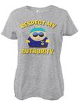 Футболка Respect My Authority Girly Tee серого цвета South Park - фото