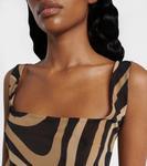 Марме меш мини-платье Pucci, Nero/Beige - фото 4