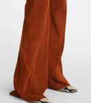 Замшевые расклешенные брюки Gege Stouls, Sumac - фото 5