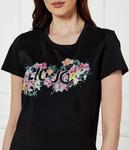 Футболка Liu Jo Regular Fit с цветочным принтом, черный - фото 4