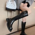 Ботфорды на каблуке 5 см Women's Echo&yolo, коричневые без подкладки - фото 10