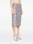 P.A.R.O.S.H. юбка миди Glow, серый - фото 3