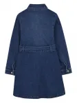 Джинсовое платье-рубашка на пуговицах Michael Kors Kids, синий - фото 2