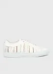 Кроссовки "Signature Pinstripe" Paul Smith, цвет White - фото