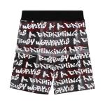 Шорты BAPE Graffiti Check Shorts, черный - фото