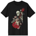 Мужская футболка Skeleton с рисунком гитарной розы Licensed Character - фото 2