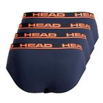 Боксеры HEAD Boxershorts Head Boxer Brief 4P, цвет 003 - Blue / Orange - фото 2