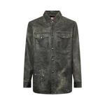 Рубашка KUSIKOHC Leather Printed Shirt, Black - фото