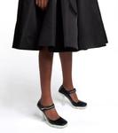 Юбка миди Re-Nylon с плиссировкой Prada, черный - фото 4