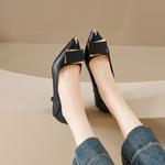 Женские туфли на высоком каблуке TAOLEI, Ecru - фото 6