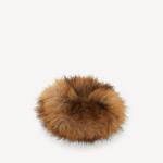 BALENCIAGA Женская резинка Holli из искусственного меха бежевого цвета - фото 2