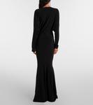 Джерсейное платье Norma Kamali, черный - фото 3