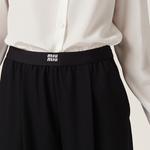 Брюки Grain de Poudre Miu Miu, черный - фото 4