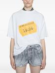 Acne Studios cotton-blend футболка, белый - фото 3