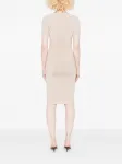 Платье миди в рубчик Mugler, нейтральный - фото 4