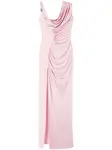Платье Medusa '95 с драпировкой VERSACE, розовый - фото