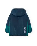 Детская парка с капюшоном и молнией Boboli, темно-синий - фото 2