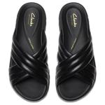 Шлепанцы женские черные Clarks - фото 4