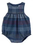 Ромпер Serena в клетку Knot, синий - фото