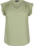 Блуза Zizzi Vvivu, оливковый - фото